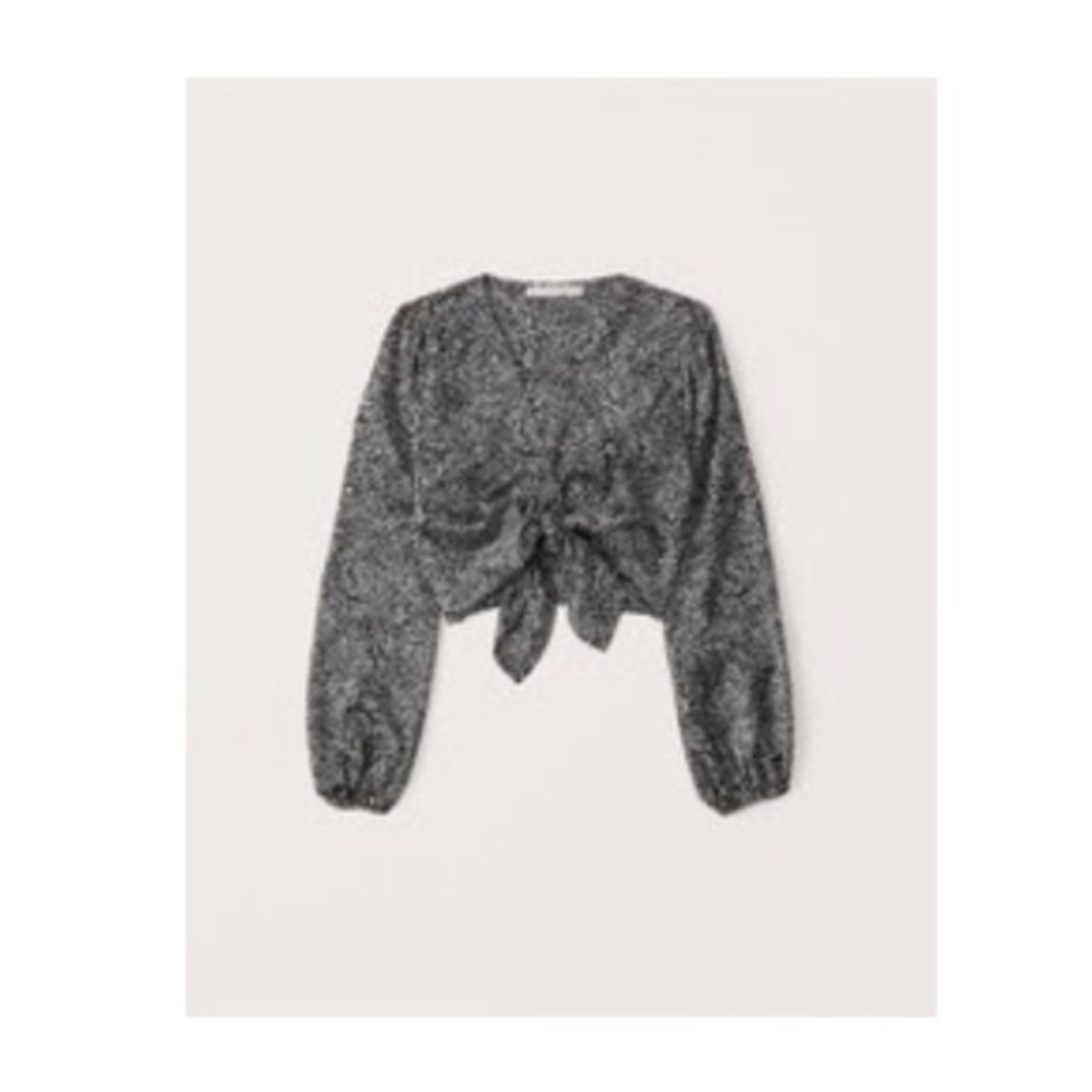 NWT Abercrombie Satin Tie-Top - XL